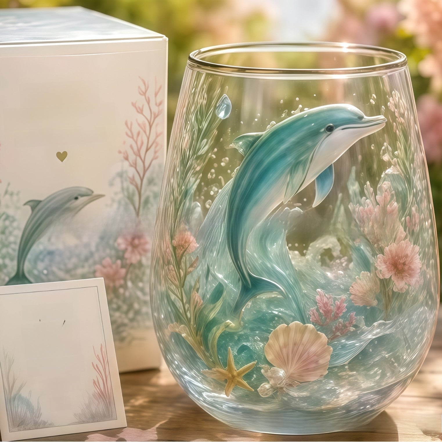 Animal Design Glass Teacup