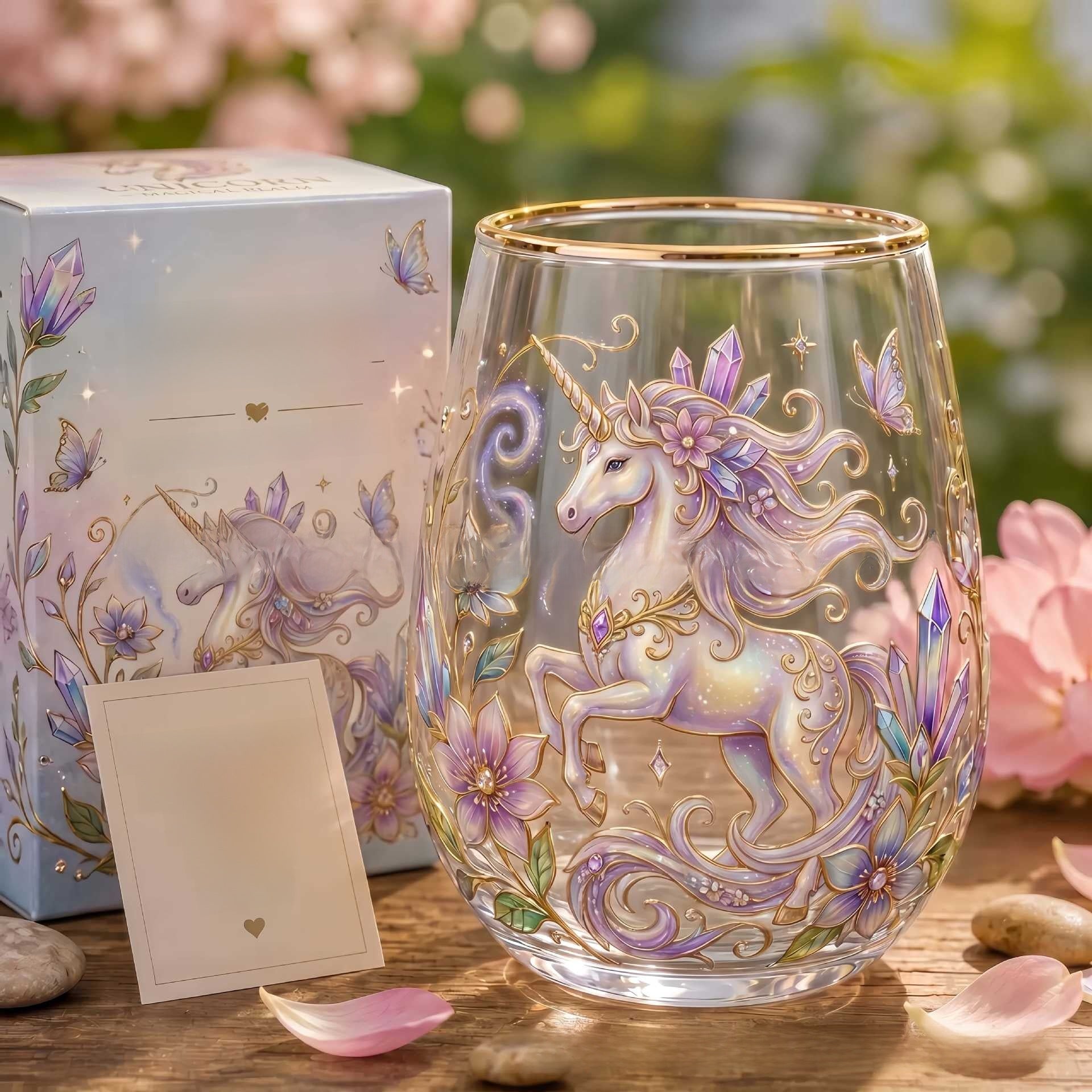 Animal Design Glass Teacup