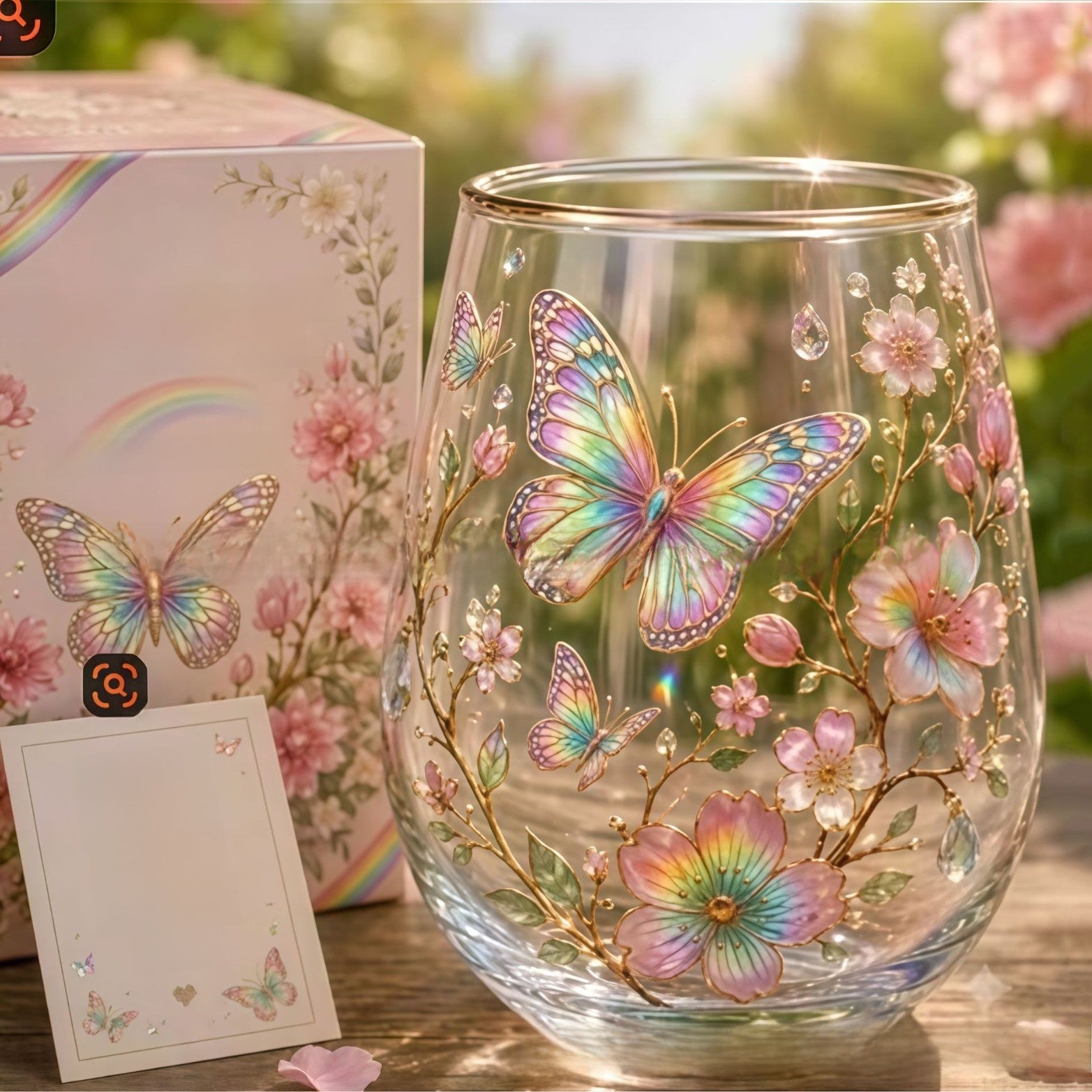 Animal Design Glass Teacup