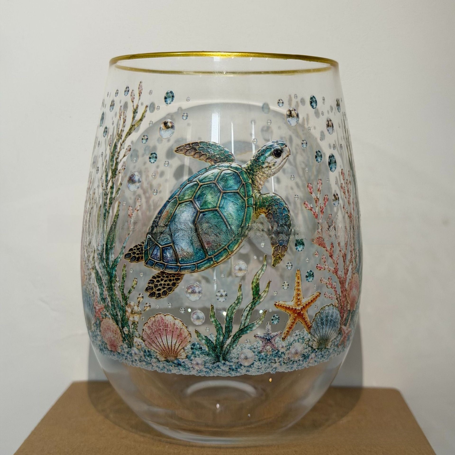 Animal Design Glass Teacup