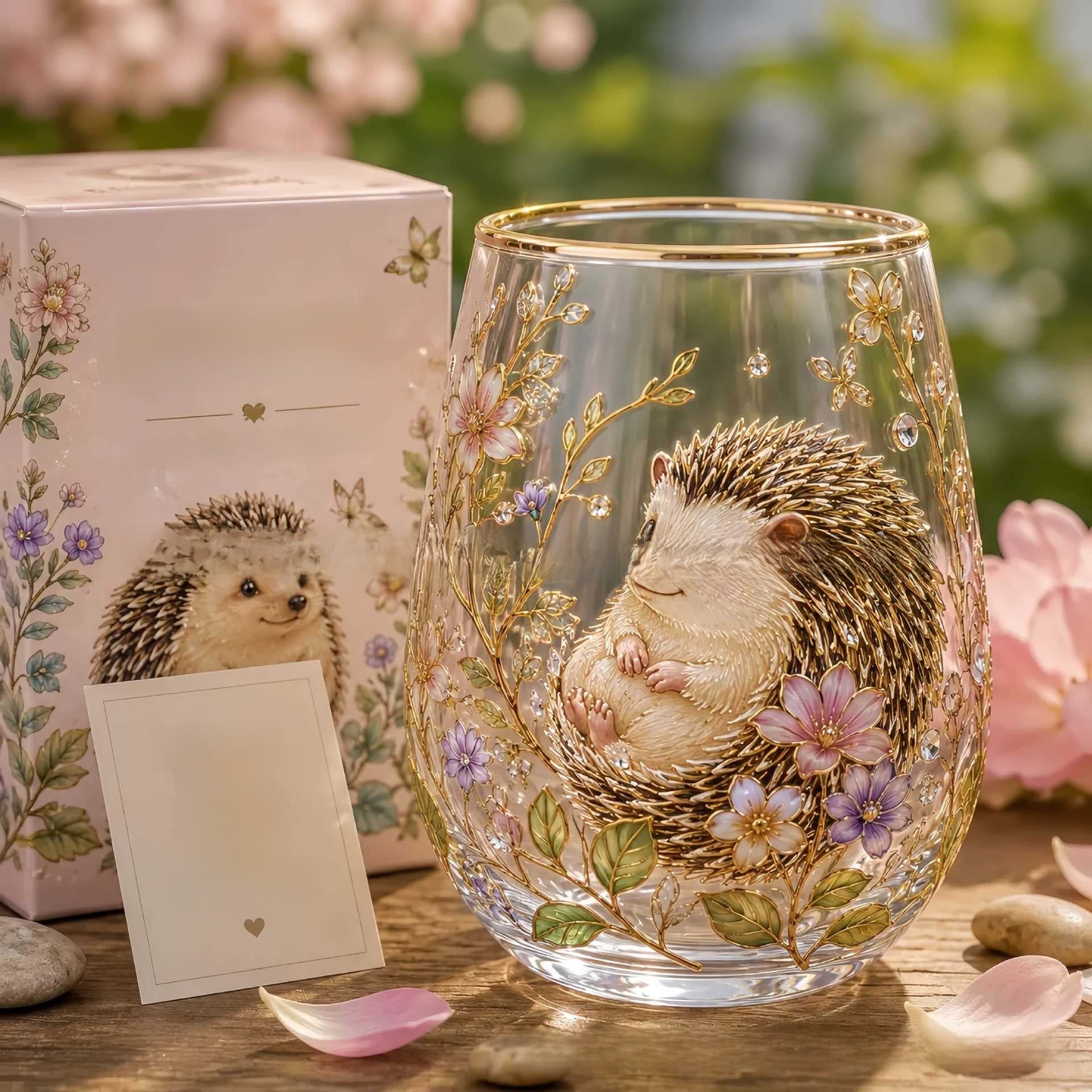 Animal Design Glass Teacup